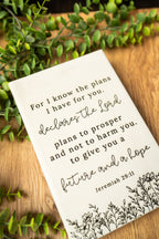 Personalized Prayer Journal | Custom Engraved Leatherette Journal | Faith & Scripture Keepsake