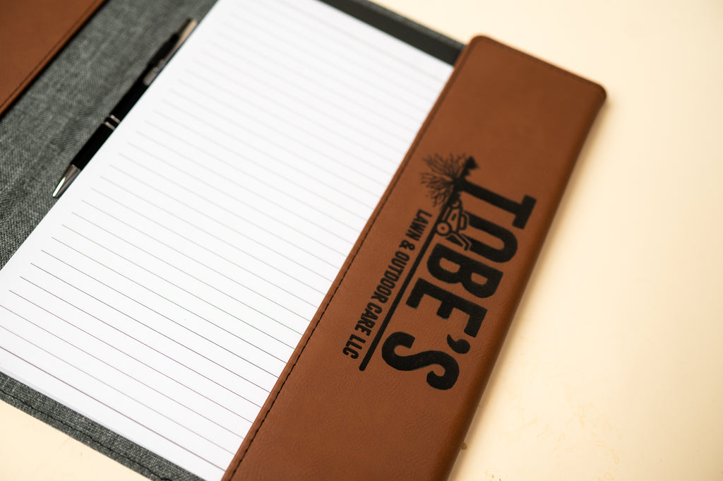 Personalized Engraved Canvas & Leatherette Portfolio | Custom Business Portfolio | Resume Folder | Meeting Padfolio | Gift for Professionals