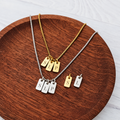 Custom Engraved Initial Charm Necklace | Personalized Gold or Silver Necklace | Multiple Initial Necklace | Family & Mom Jewelry