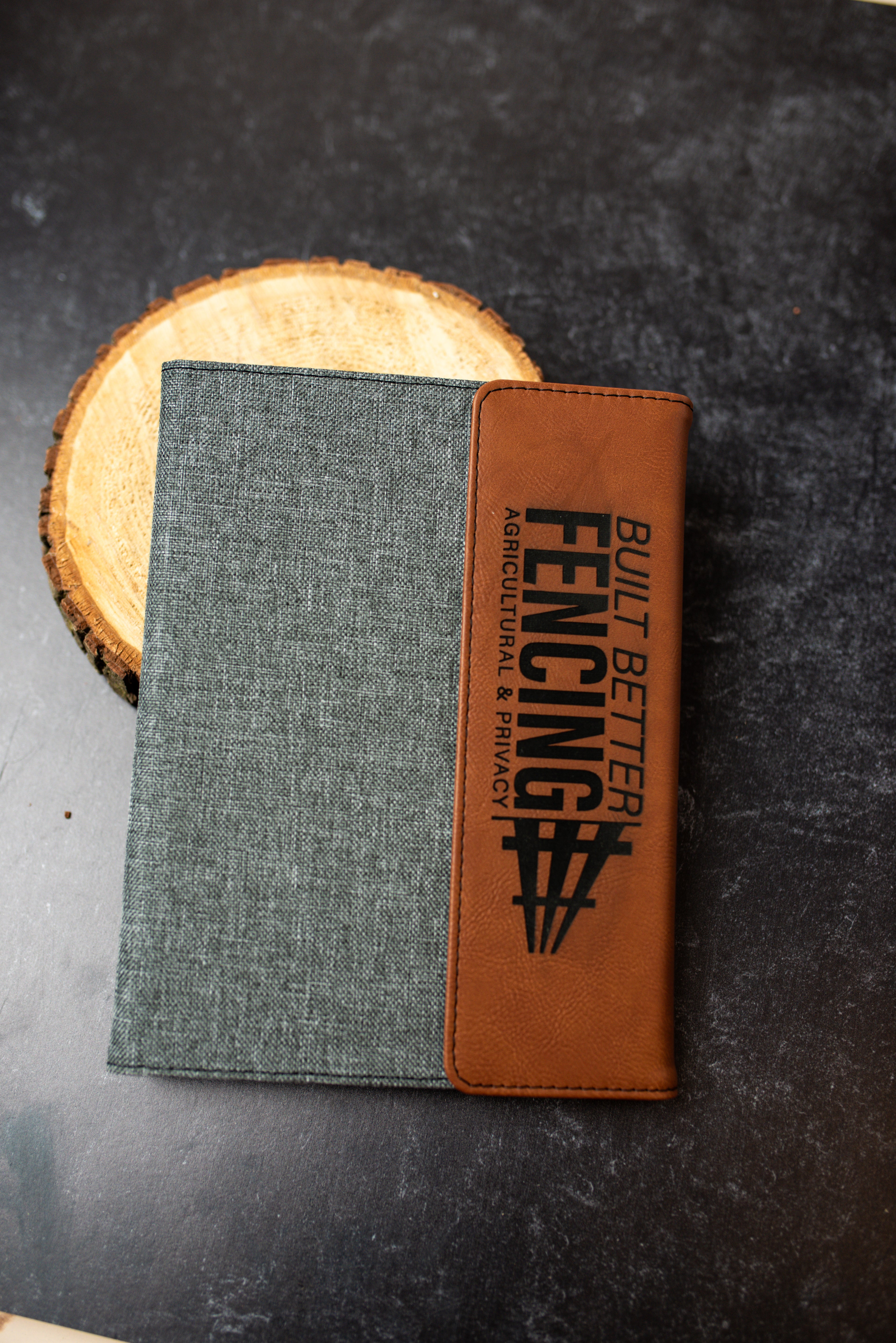 Personalized Engraved Canvas & Leatherette Portfolio | Custom Business Portfolio | Resume Folder | Meeting Padfolio | Gift for Professionals