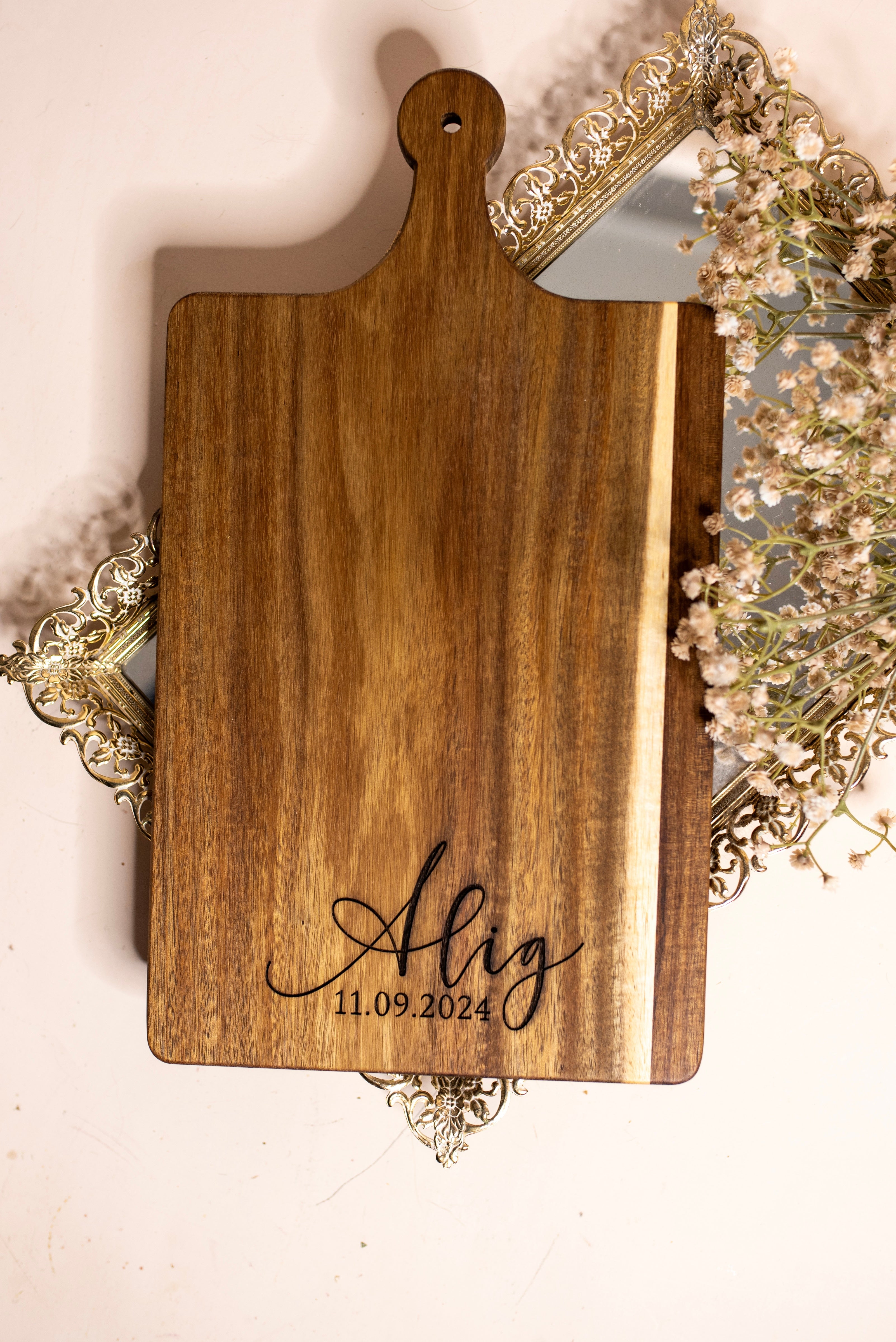 Personalized Acacia Wood Decorative Board | Custom Engraved Wood Sign | Home Décor Keepsake