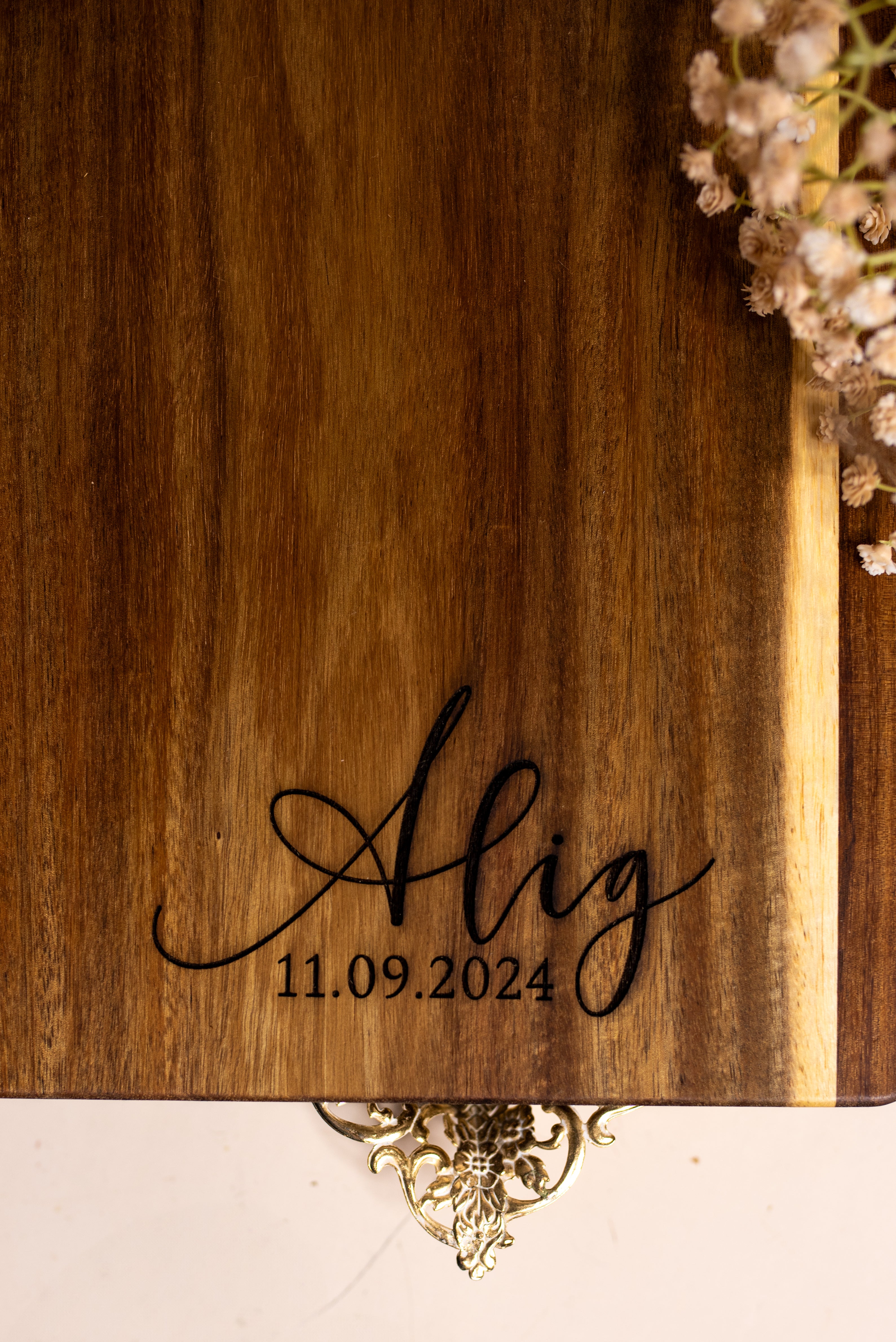 Personalized Acacia Wood Decorative Board | Custom Engraved Wood Sign | Home Décor Keepsake