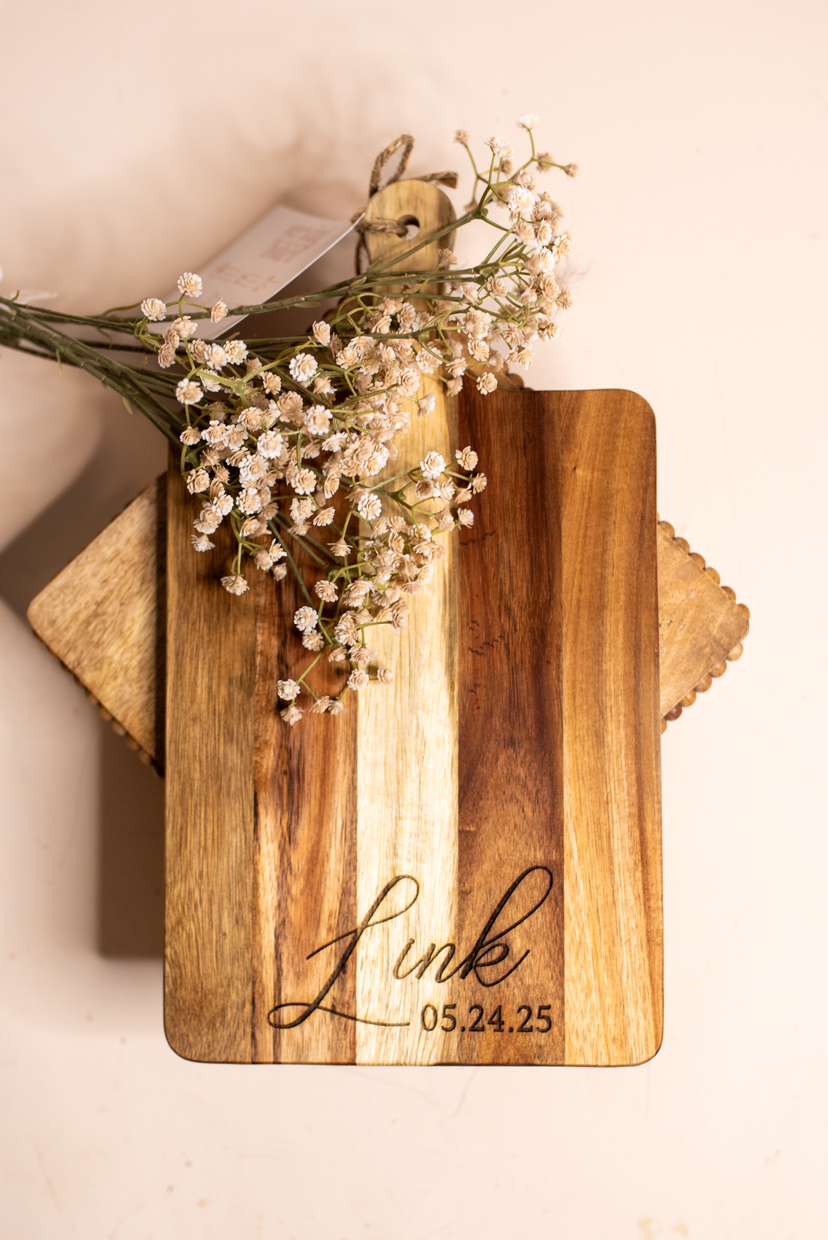 Personalized Acacia Wood Decorative Board | Custom Engraved Wood Sign | Home Décor Keepsake
