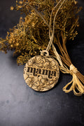 Mama Floral Car Diffuser Charm | Engraved Wooden Car Charm | Gift for Moms