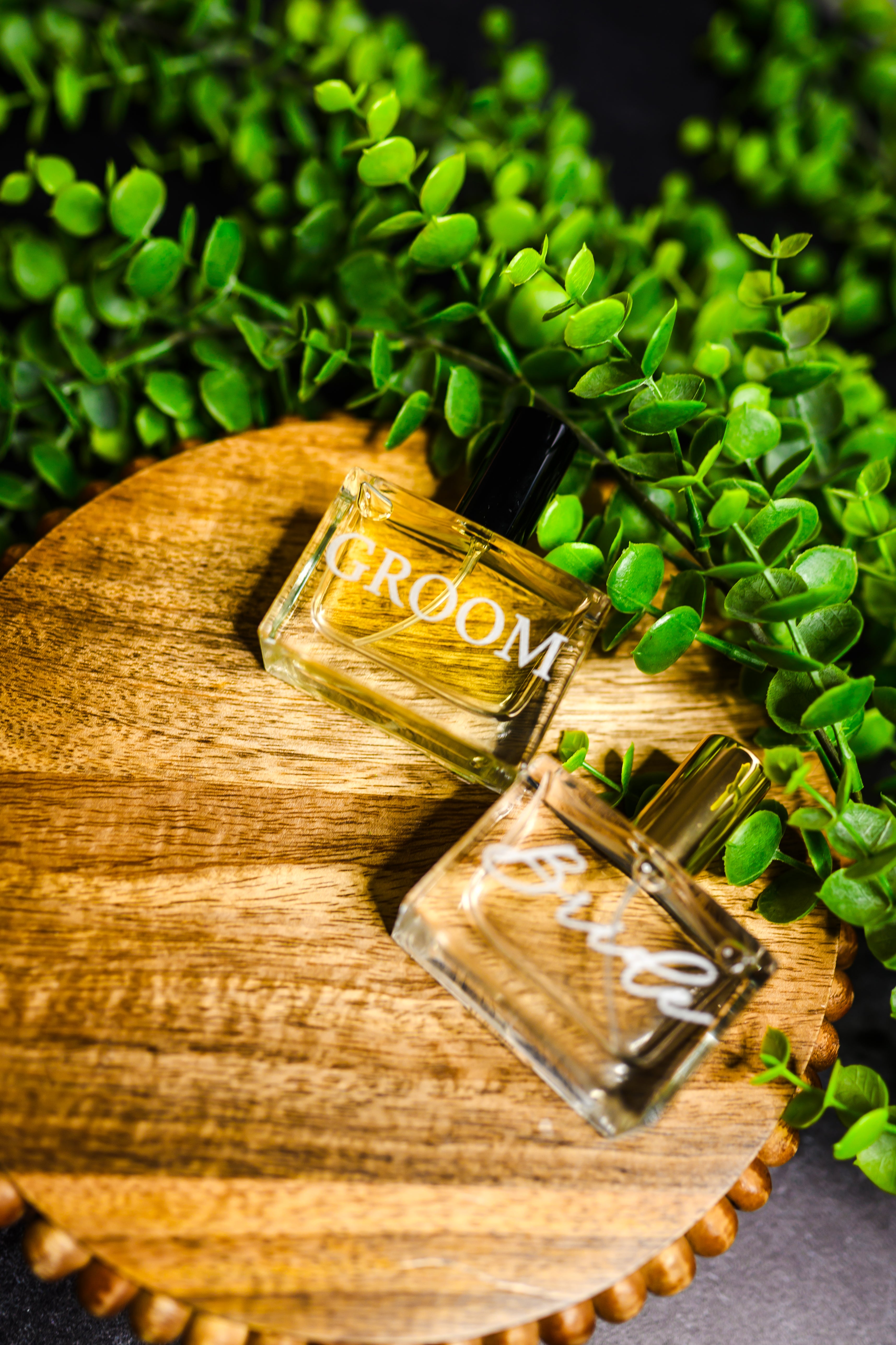 Custom Engraved Wedding Perfume | Non-Toxic Fragrance by Salt & Light by Sami | Personalized Bride & Groom Wedding Keepsake